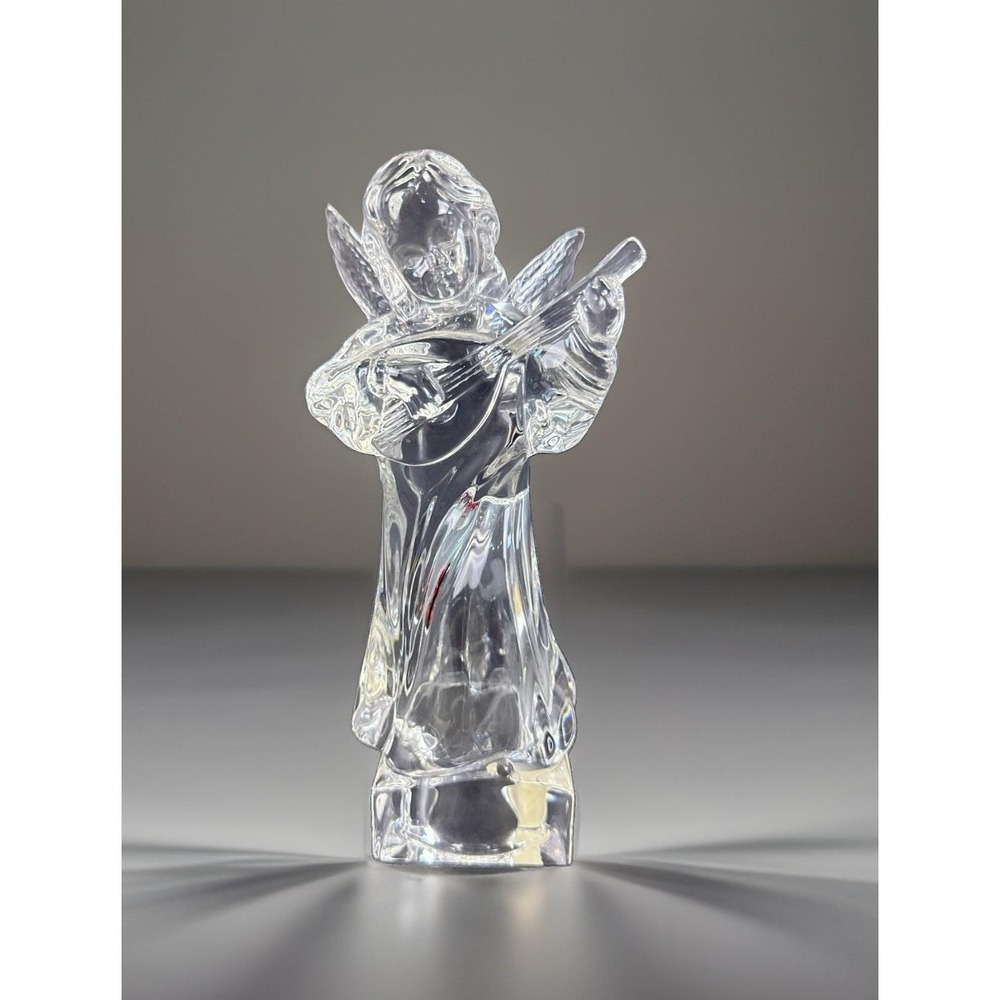 Mikasa Herald Collection Angelic Mandolin Angel Lead Crystal Germany 8.25" - Picture 1 of 11